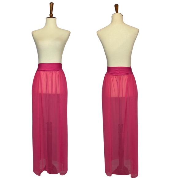 Sexy Semi-Sheer Maxi Skirt Swimsuit Beach Coverup - Picture 7 of 16